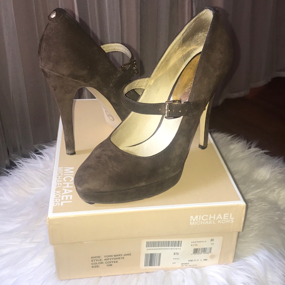 Michael Kors “York” Mary-Jane Platform Pumps